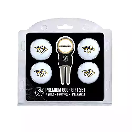 Nashville Predators Golf Balls and Divot Tool