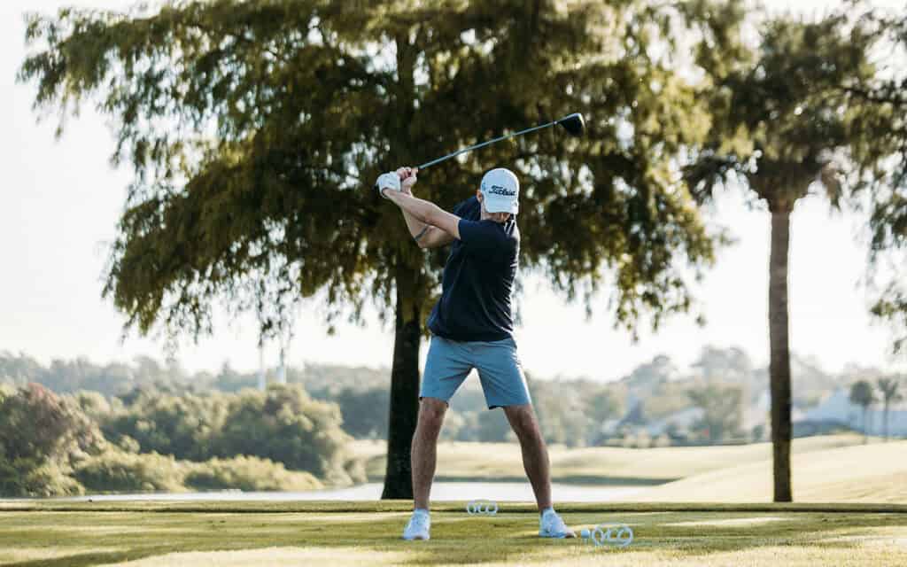 Golfer at Tee Box