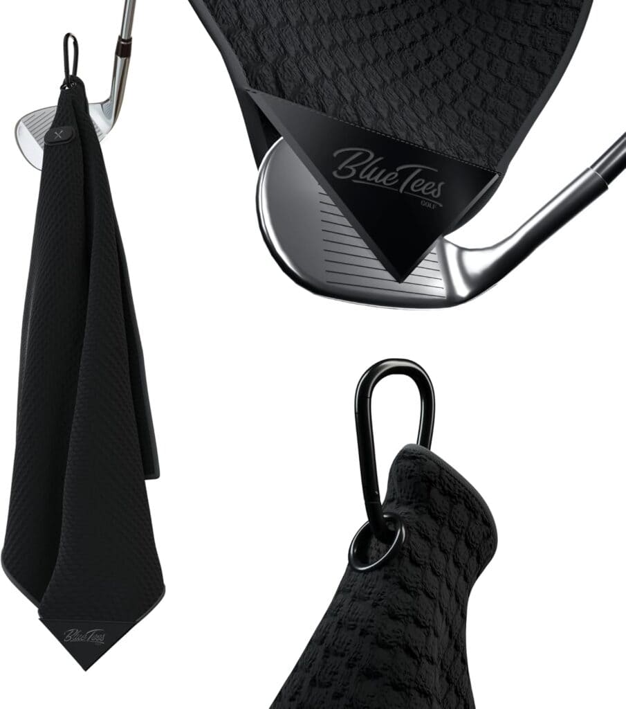 Blue Tees Magnetic Golf Towel