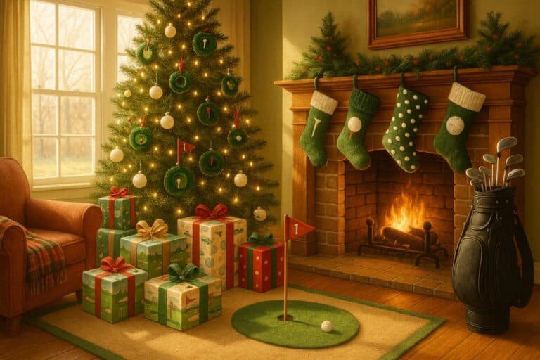 Holiday Golf Scene